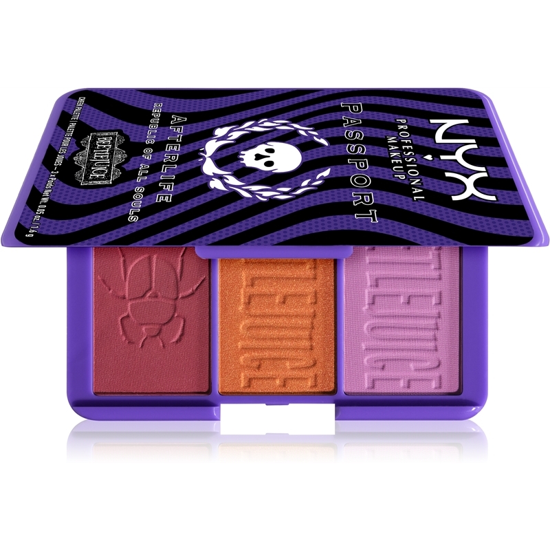 NYX Professional MakeupBeetlejuice Afterlife Blush Palette 3× 1,6 g