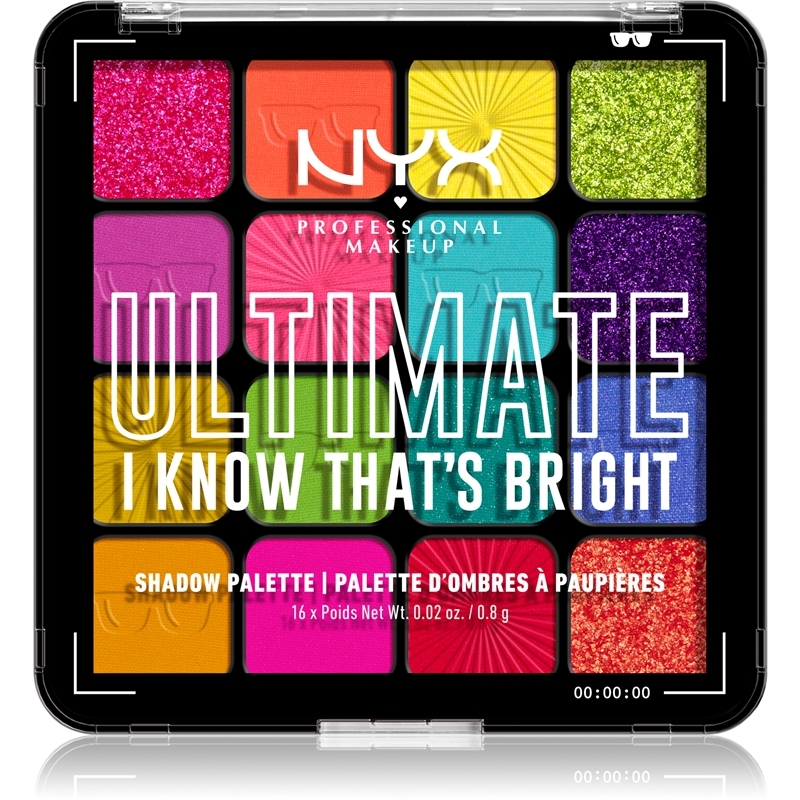 NYX Professional MakeupUltimate Shadow Palette oogschaduw palette 16× 0,83 g